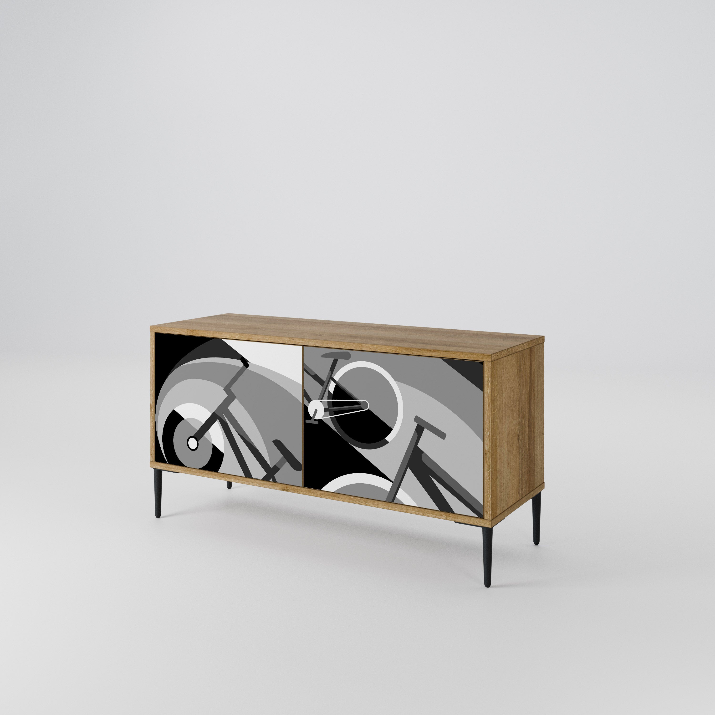 BIKE ENERGY Compact 2-Door TV Cabinet