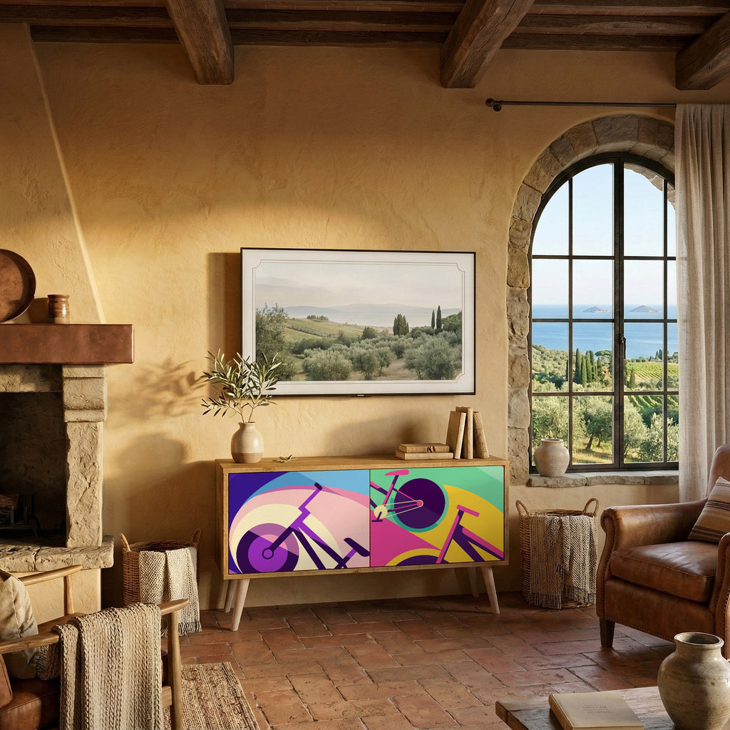 BIKE DREAMS Kompaktní dvoudveřový TV stolek