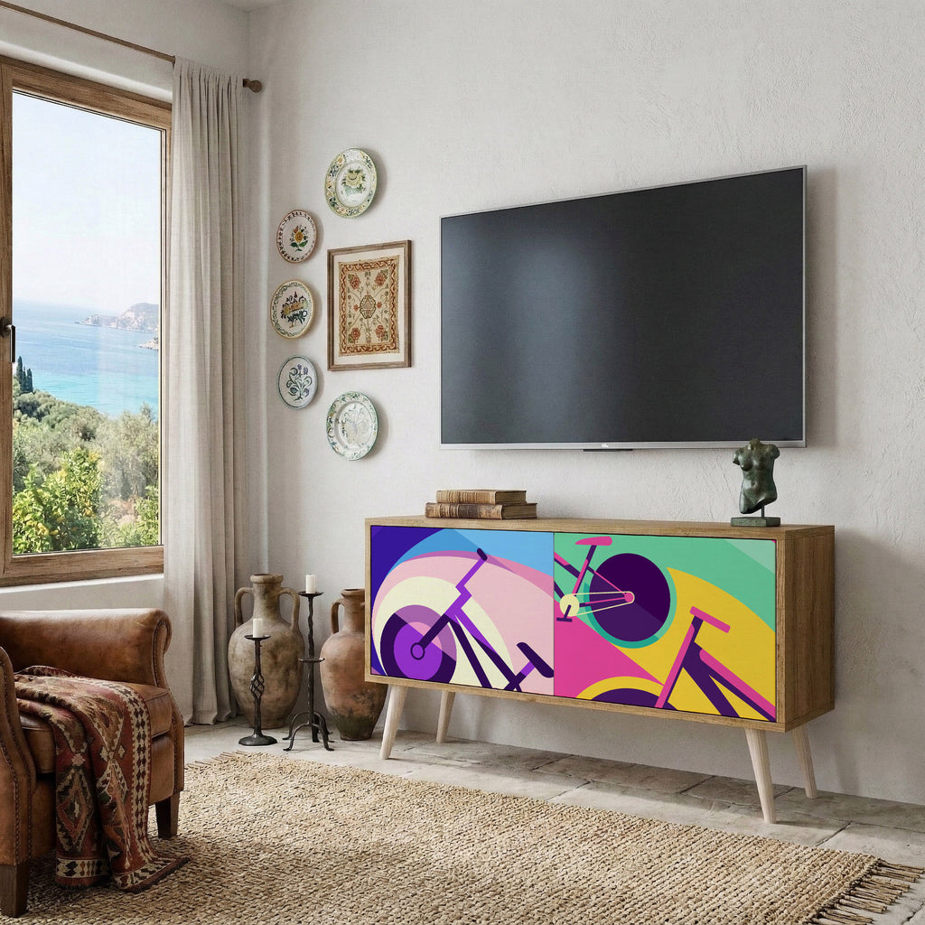 BIKE DREAMS Kompaktní dvoudveřový TV stolek