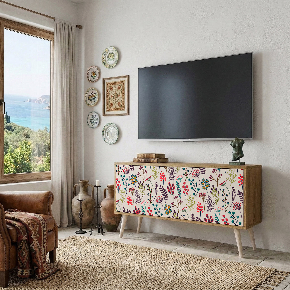 AUTUMN SUNDRIES Kompaktní dvoudveřový TV stolek