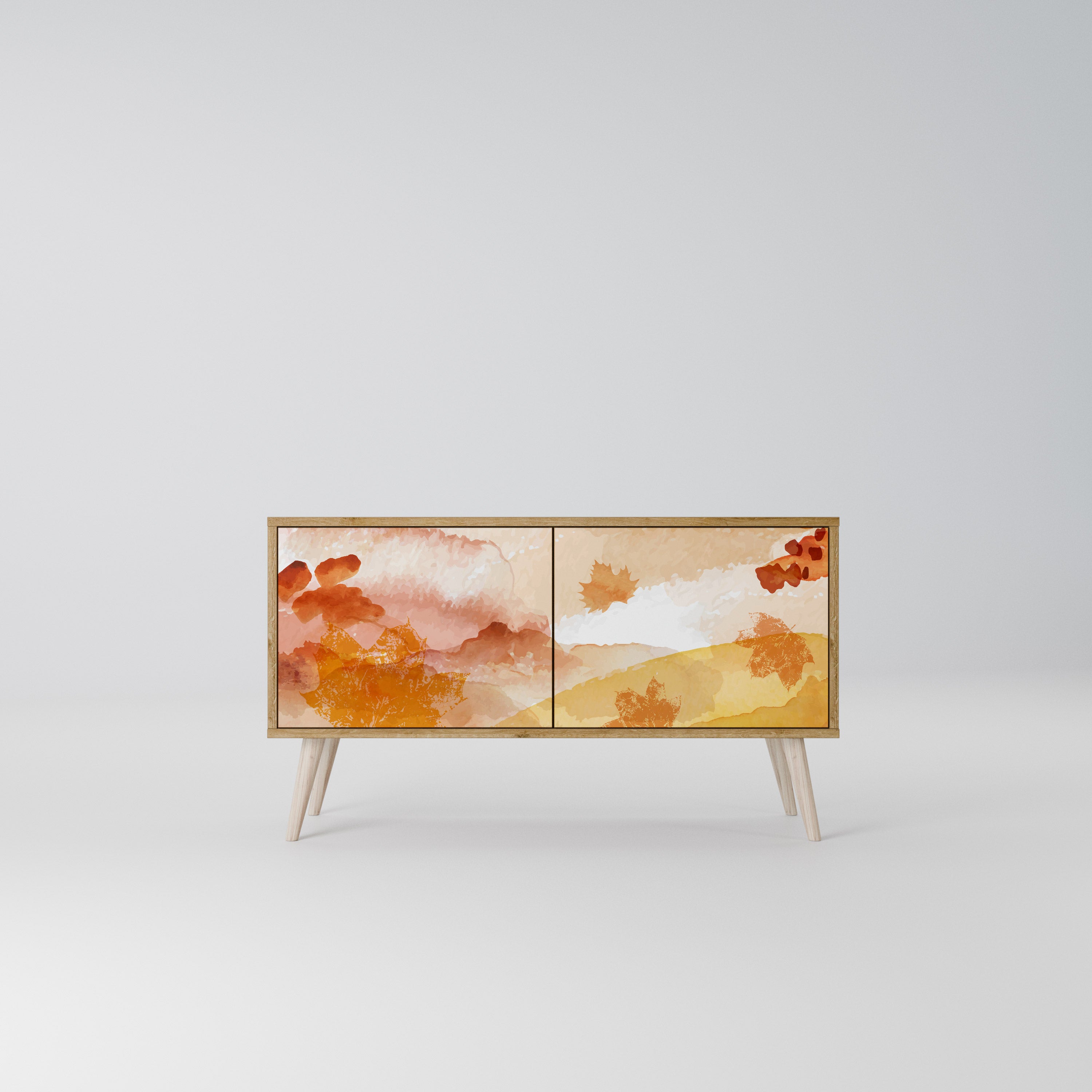 TRACES OF AUTUMN Kompaktní dvoudveřový TV stolek