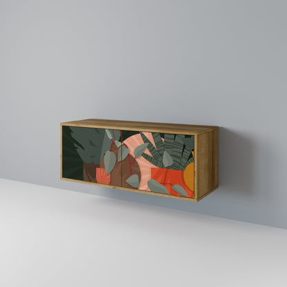 TROPICAL COMPOSITION Kompaktní dvoudveřový TV stolek