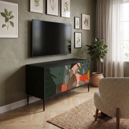 TROPICAL COMPOSITION Kompaktní dvoudveřový TV stolek