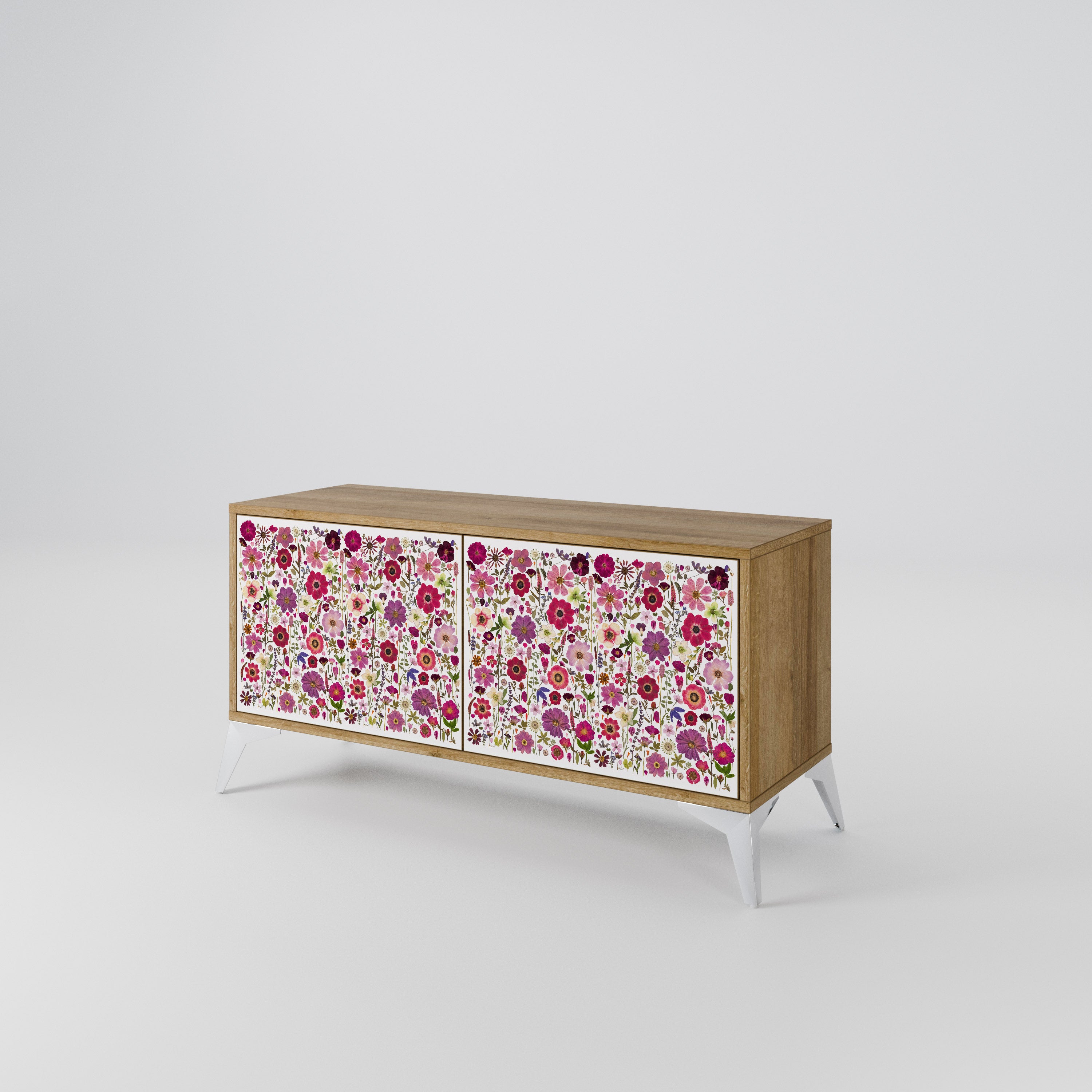 PETAL GARDEN Compact 2-Door TV Cabinet