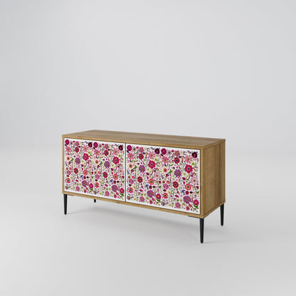 PETAL GARDEN Kompaktní dvoudveřový TV stolek