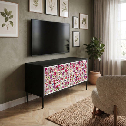 PETAL GARDEN Kompaktní dvoudveřový TV stolek