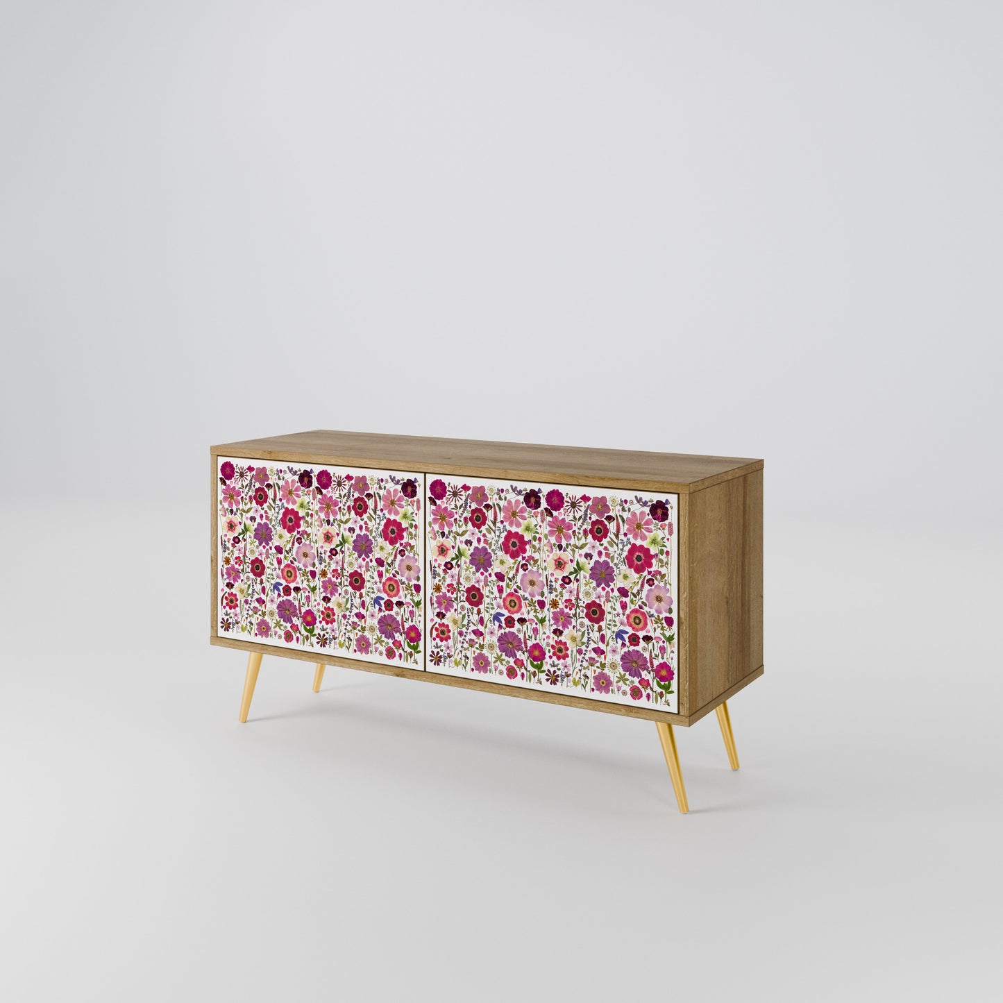 PETAL GARDEN Kompaktní dvoudveřový TV stolek
