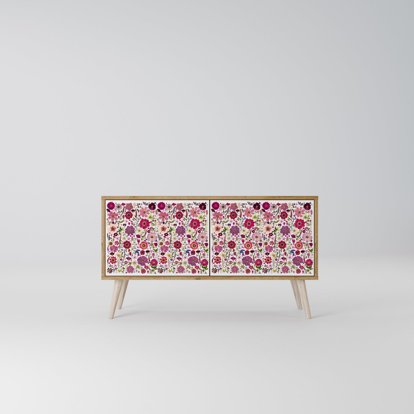 PETAL GARDEN Kompaktní dvoudveřový TV stolek