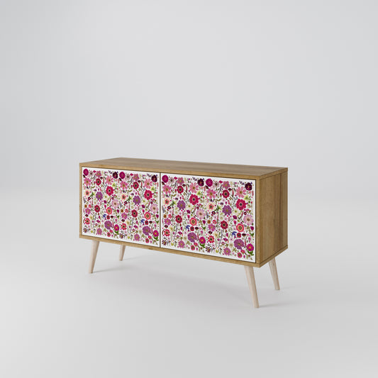 PETAL GARDEN Kompaktní dvoudveřový TV stolek