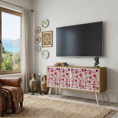 PETAL GARDEN Kompaktní dvoudveřový TV stolek