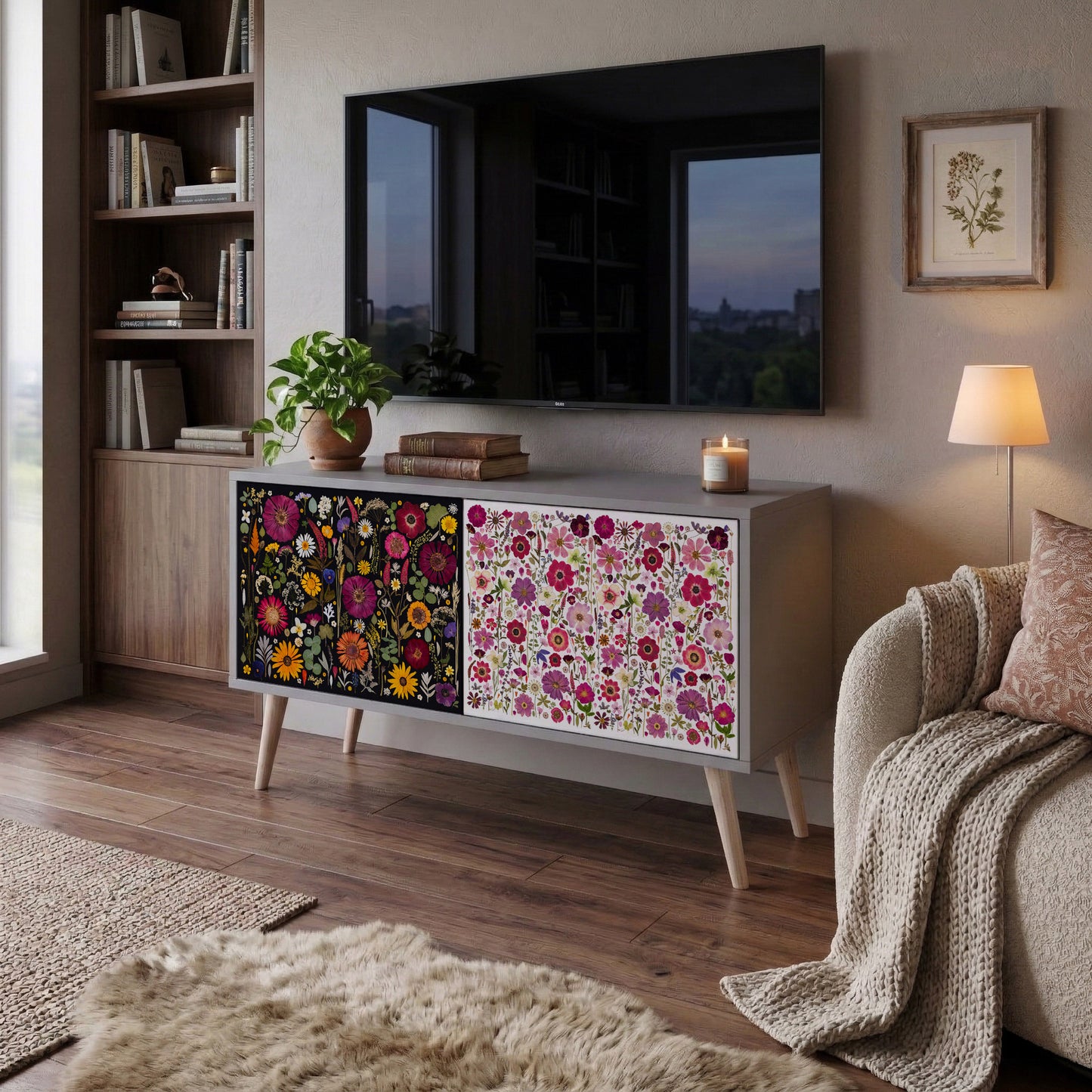 DAYNITE GARDEN Kompaktní dvoudveřový TV stolek