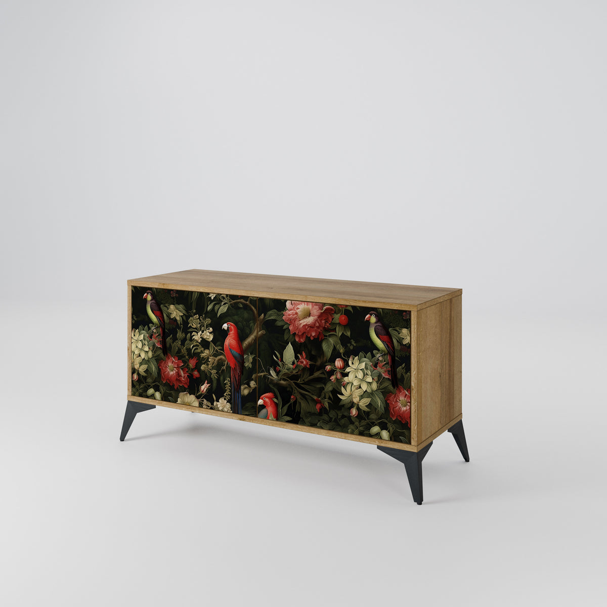 FLORAL FANTASIA Kompaktní dvoudveřový TV stolek