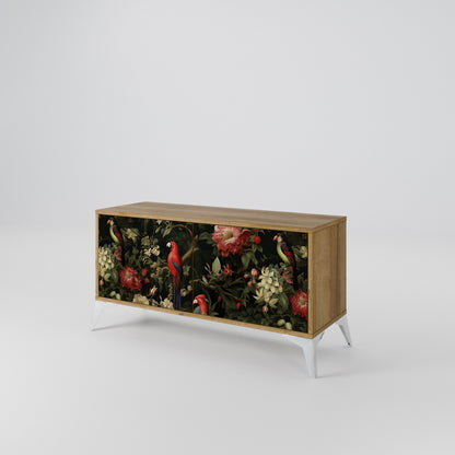 FLORAL FANTASIA Kompaktní dvoudveřový TV stolek