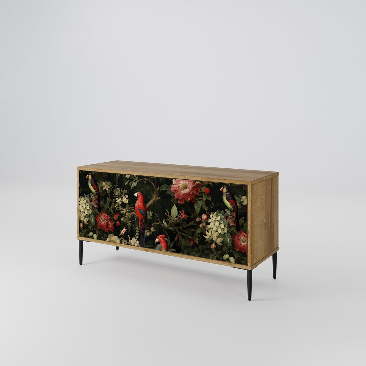 FLORAL FANTASIA Kompaktní dvoudveřový TV stolek