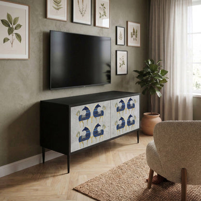 MAJESTIC STEED Kompaktní dvoudveřový TV stolek