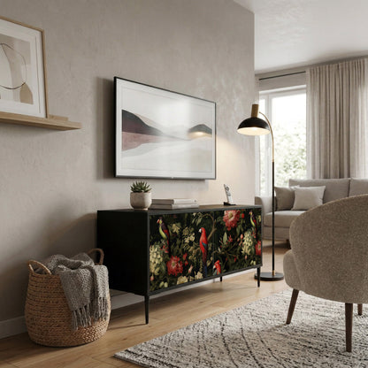 AVIAN GREENERY Kompaktní dvoudveřový TV stolek