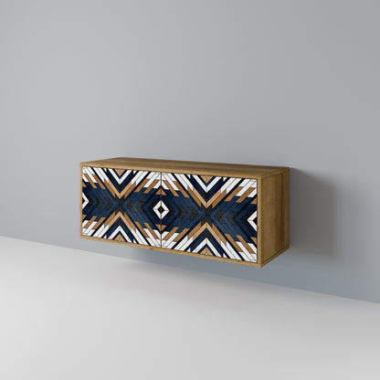 ARTFUL GEOMETRY Kompaktní dvoudveřový TV stolek