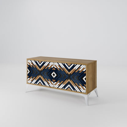ARTFUL GEOMETRY Kompaktní dvoudveřový TV stolek