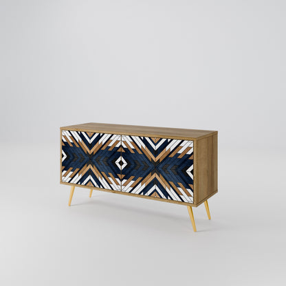 ARTFUL GEOMETRY Kompaktní dvoudveřový TV stolek