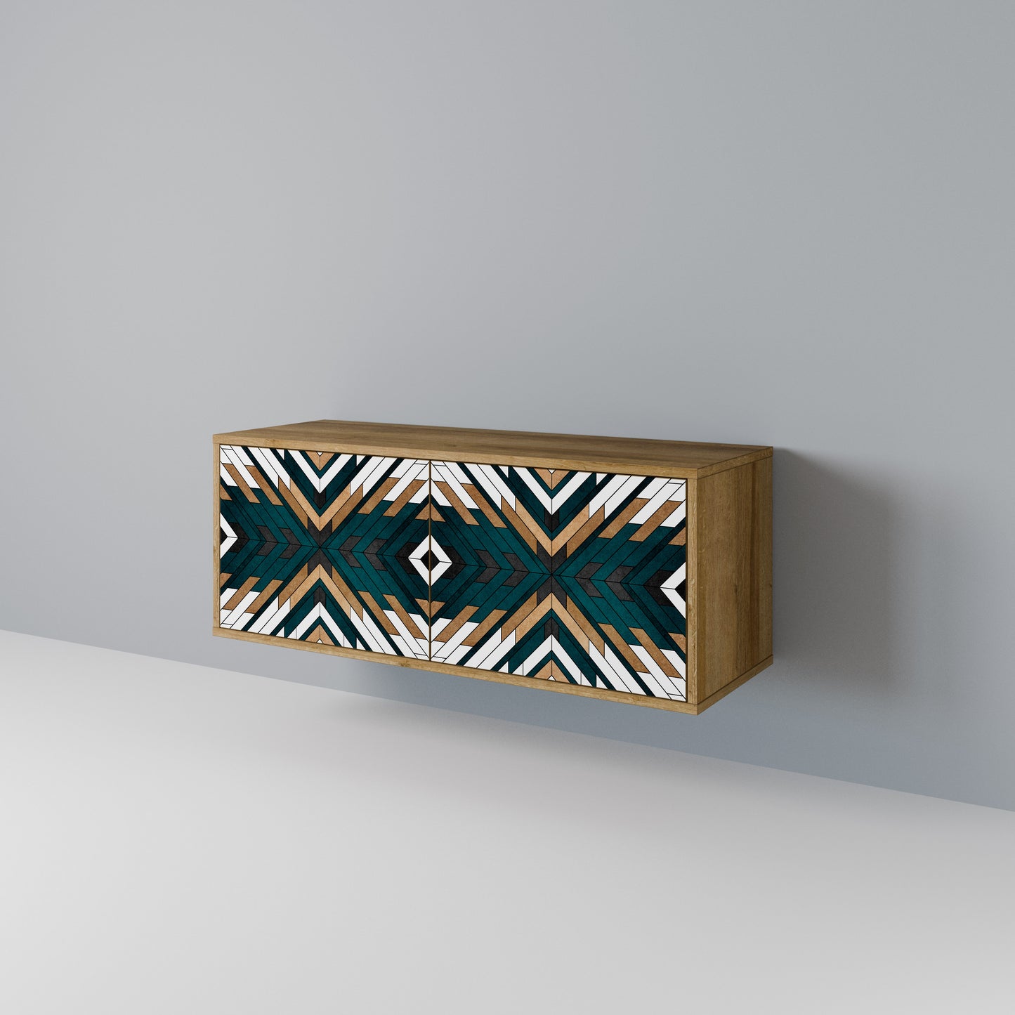 ARTISTIC GEOMETRY Kompaktní dvoudveřový TV stolek