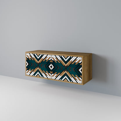 ARTISTIC GEOMETRY Kompaktní dvoudveřový TV stolek