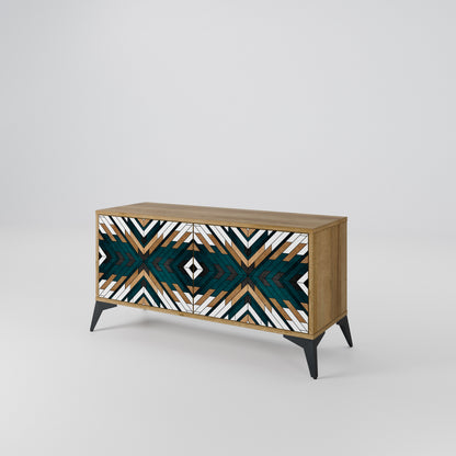 ARTISTIC GEOMETRY Kompaktní dvoudveřový TV stolek