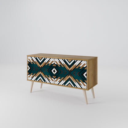 ARTISTIC GEOMETRY Kompaktní dvoudveřový TV stolek
