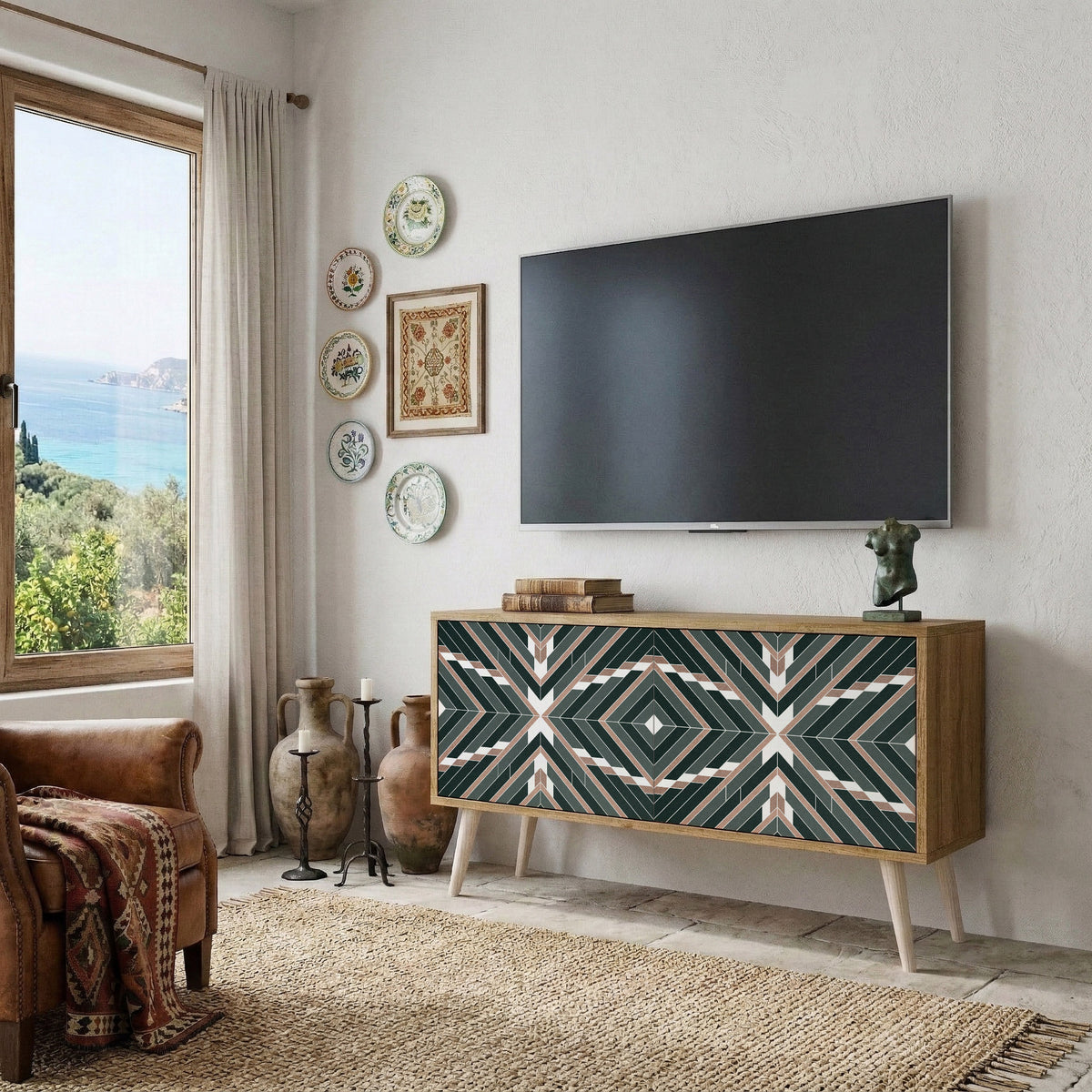 DIMENSION DELIGHTS Kompaktní dvoudveřový TV stolek