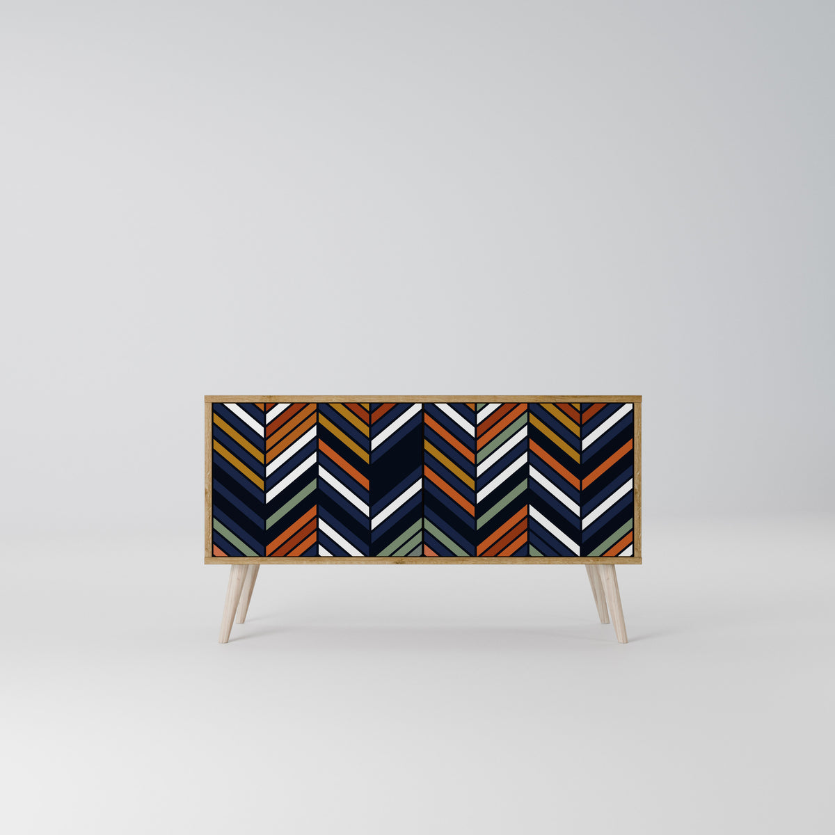 VIBRANT PATCHWORK Kompaktní dvoudveřový TV stolek