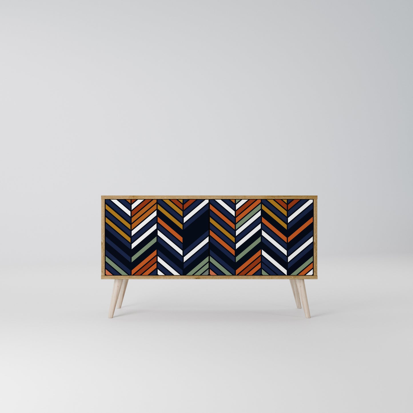 VIBRANT PATCHWORK Kompaktní dvoudveřový TV stolek