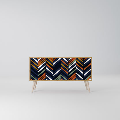 VIBRANT PATCHWORK Kompaktní dvoudveřový TV stolek