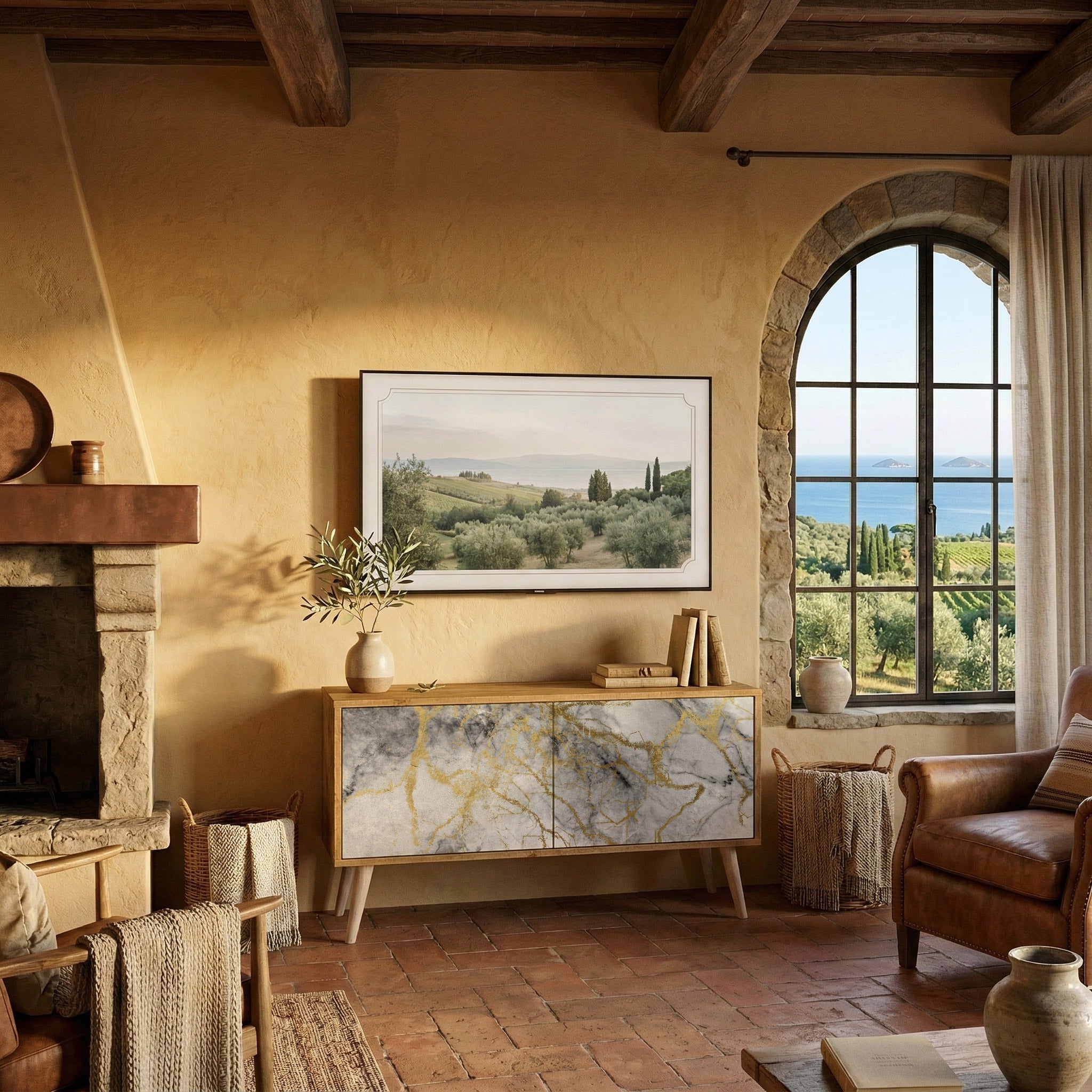 TIMELESS GLIDE Kompaktní dvoudveřový TV stolek