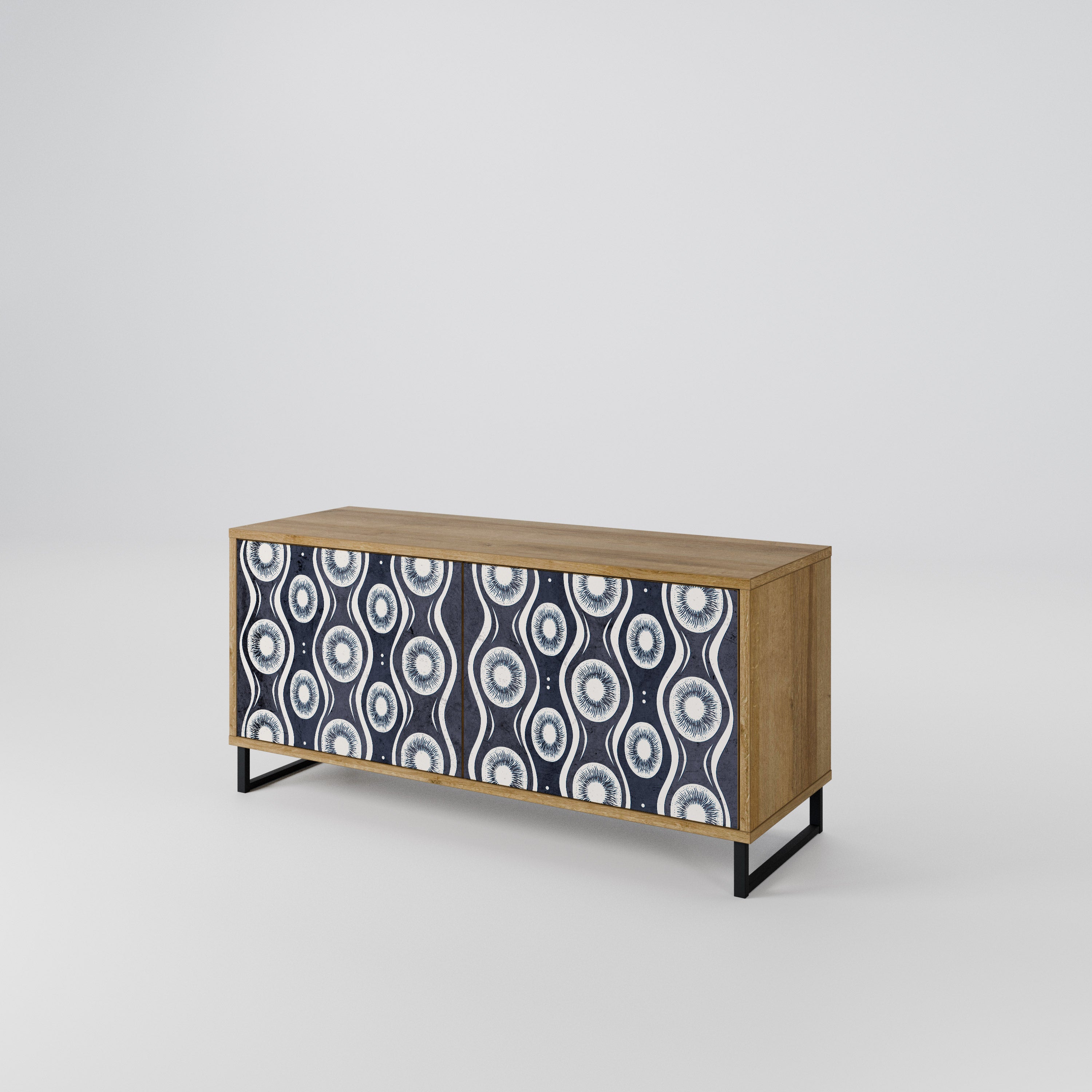 GRAPHITE EYES Kompaktní dvoudveřový TV stolek