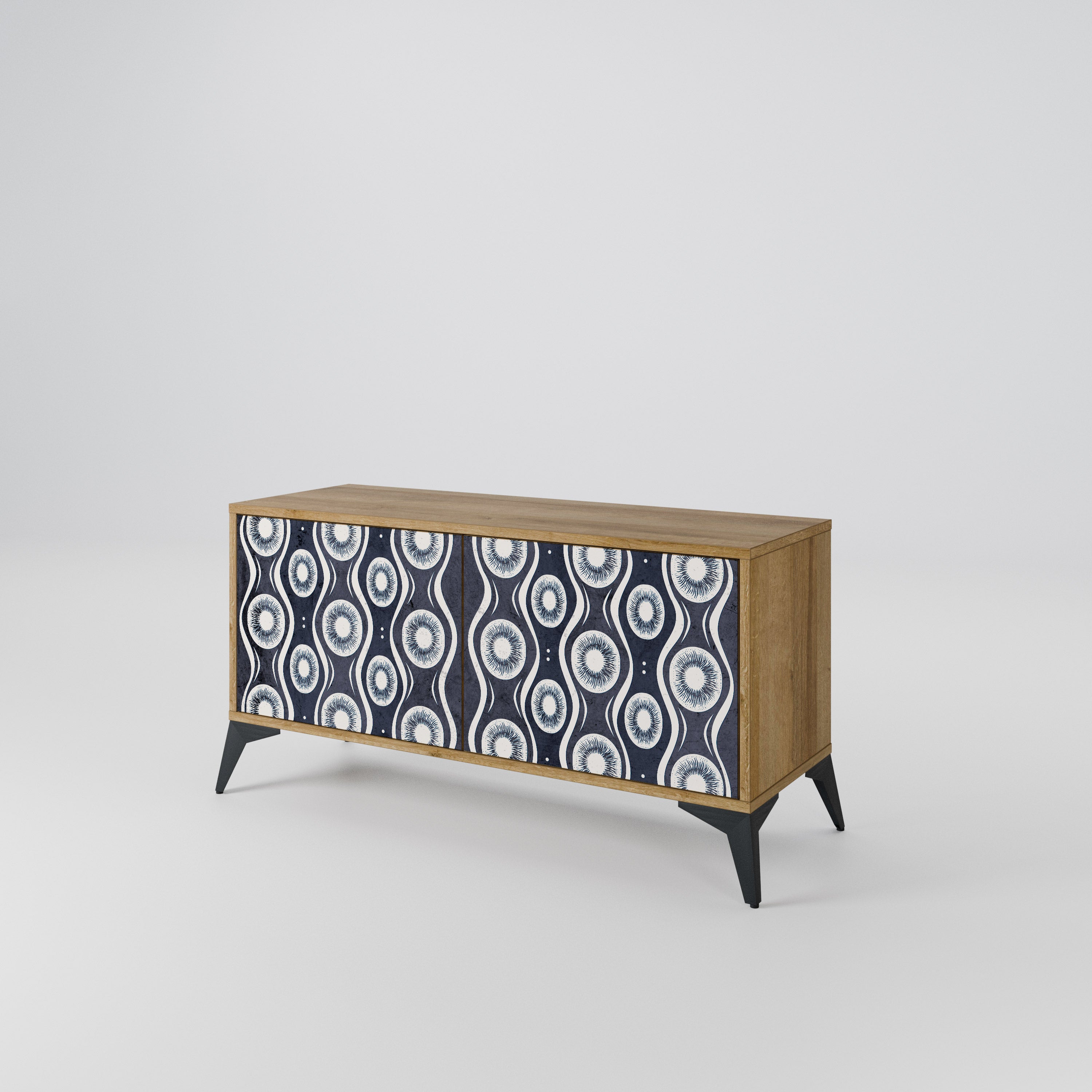 GRAPHITE EYES Kompaktní dvoudveřový TV stolek