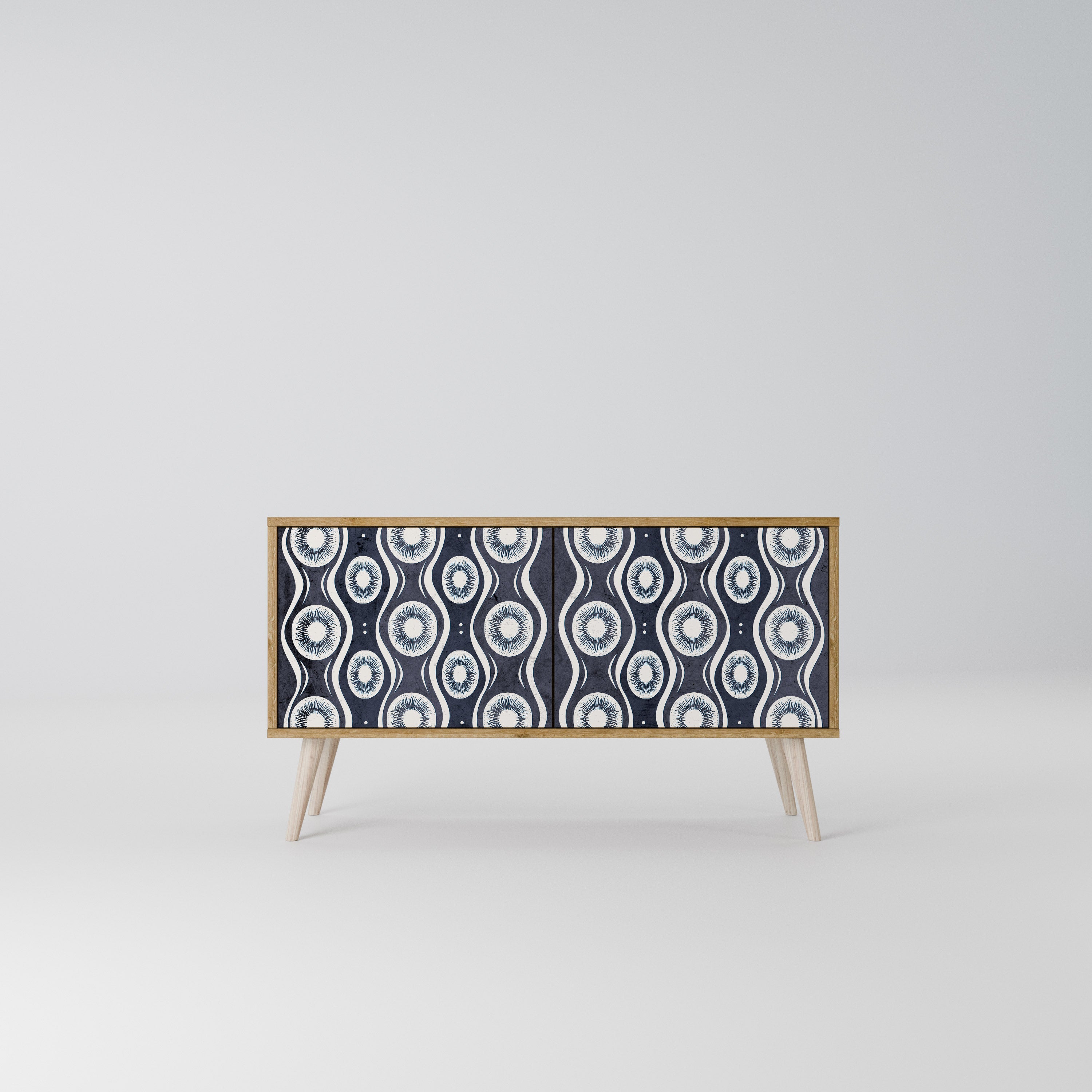 GRAPHITE EYES Kompaktní dvoudveřový TV stolek