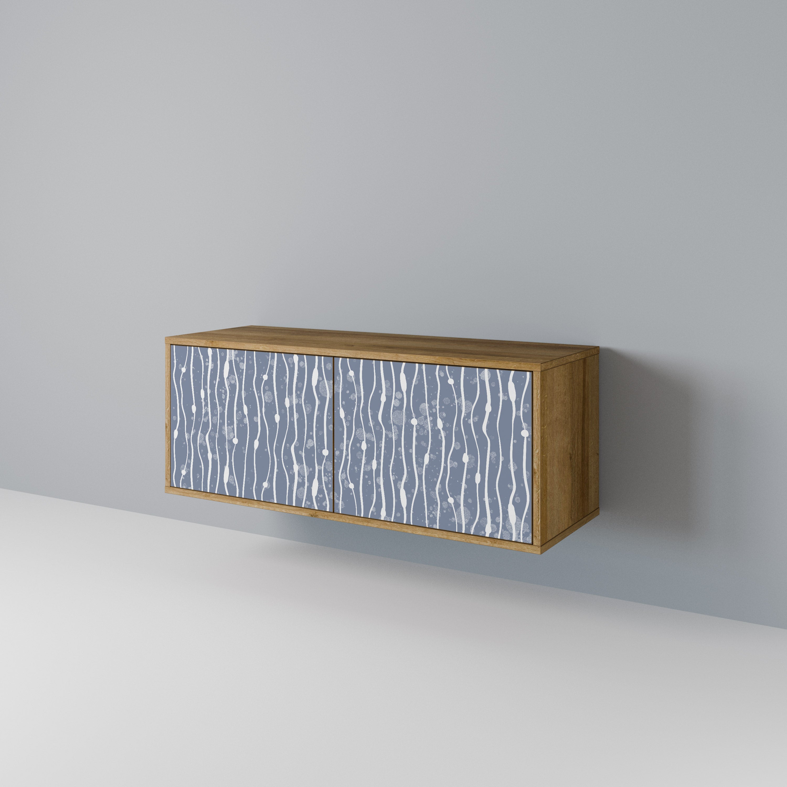 GRAPHITE RAIN Kompaktní dvoudveřový TV stolek