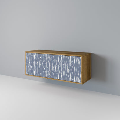GRAPHITE RAIN Kompaktní dvoudveřový TV stolek