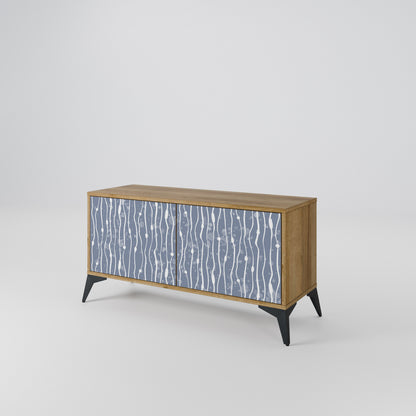 GRAPHITE RAIN Kompaktní dvoudveřový TV stolek