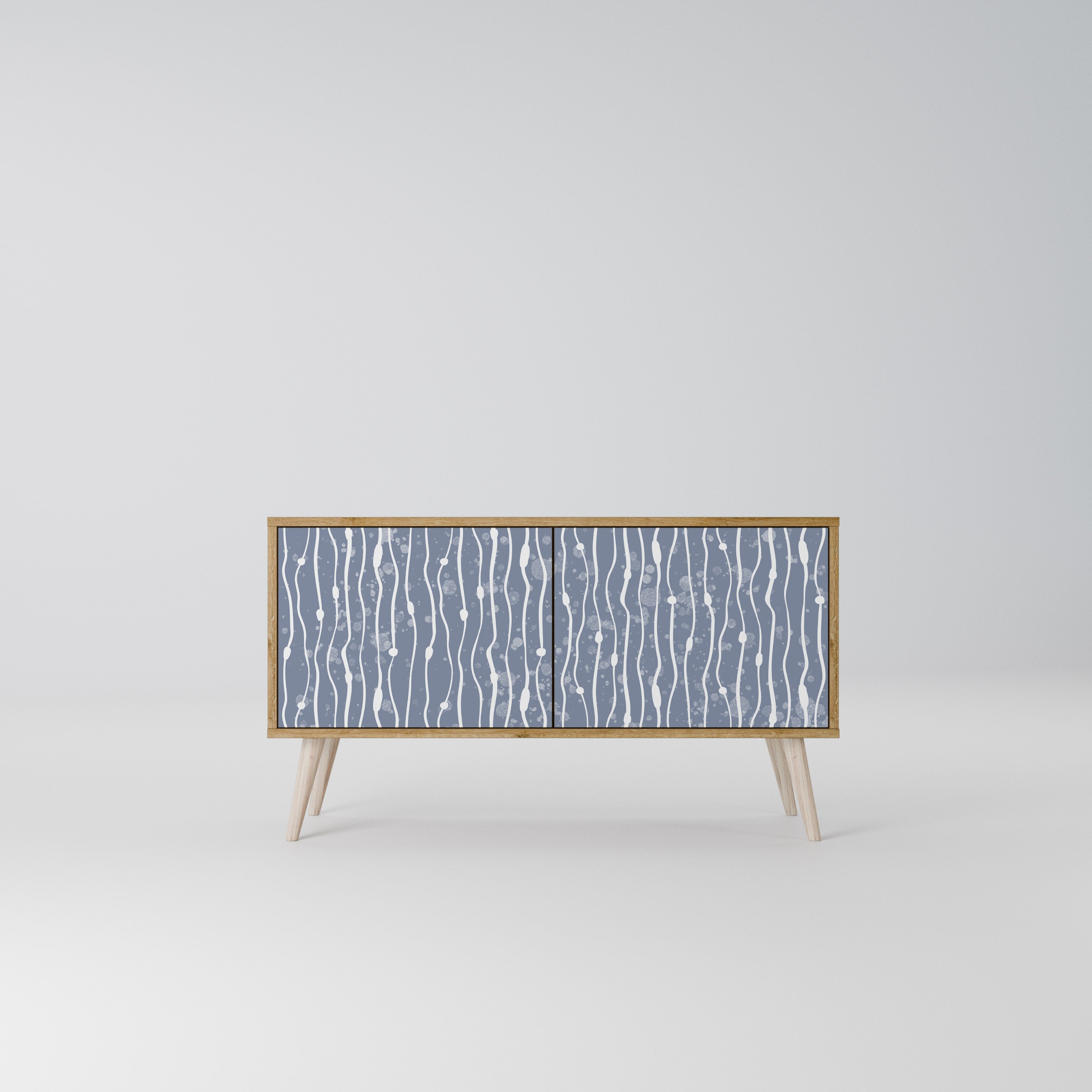 GRAPHITE RAIN Kompaktní dvoudveřový TV stolek