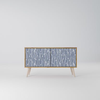 GRAPHITE RAIN Kompaktní dvoudveřový TV stolek