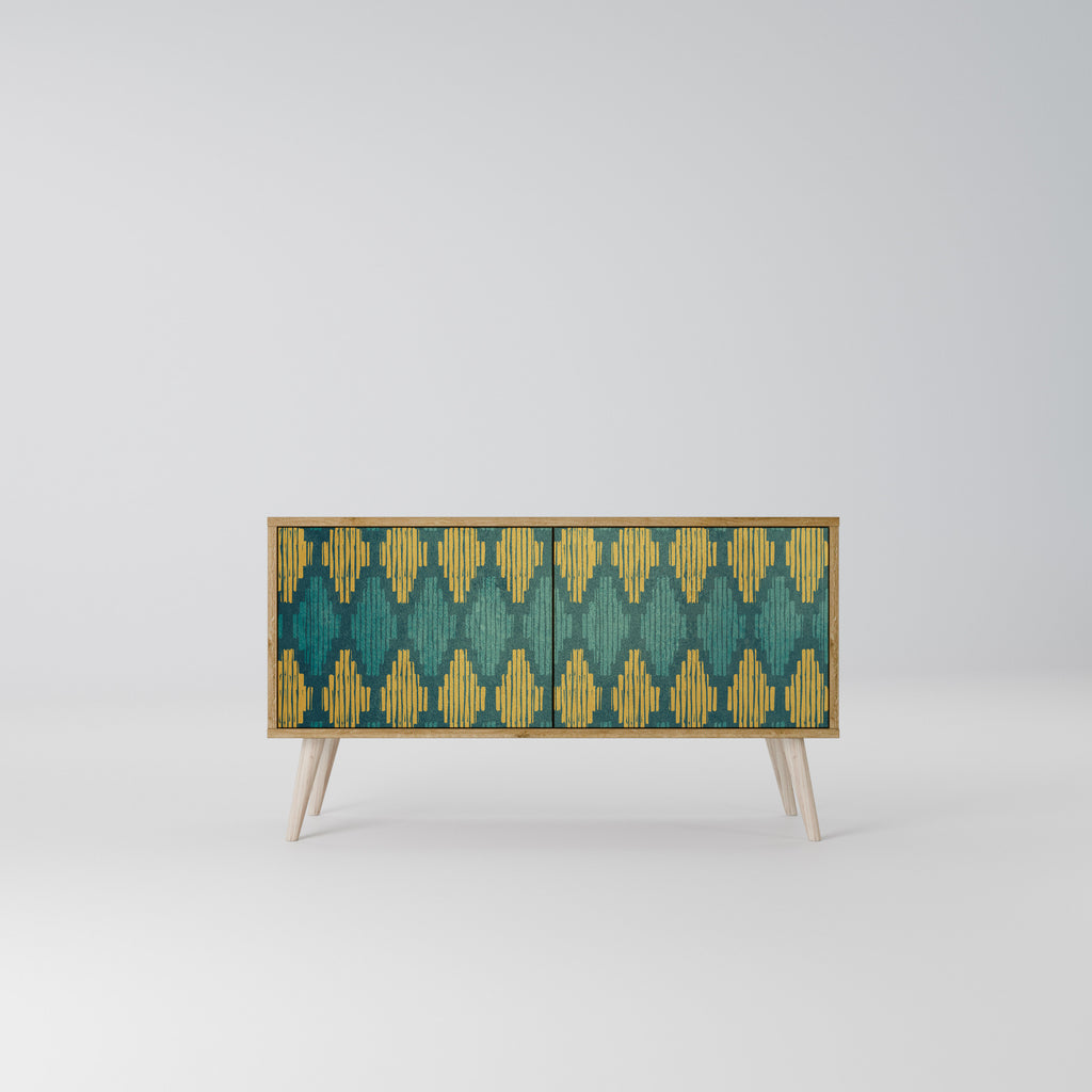 POLYGONS Kompaktní dvoudveřový TV stolek