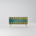 POLYGONS Kompaktní dvoudveřový TV stolek