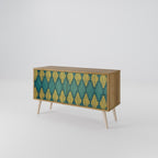 POLYGONS Kompaktní dvoudveřový TV stolek