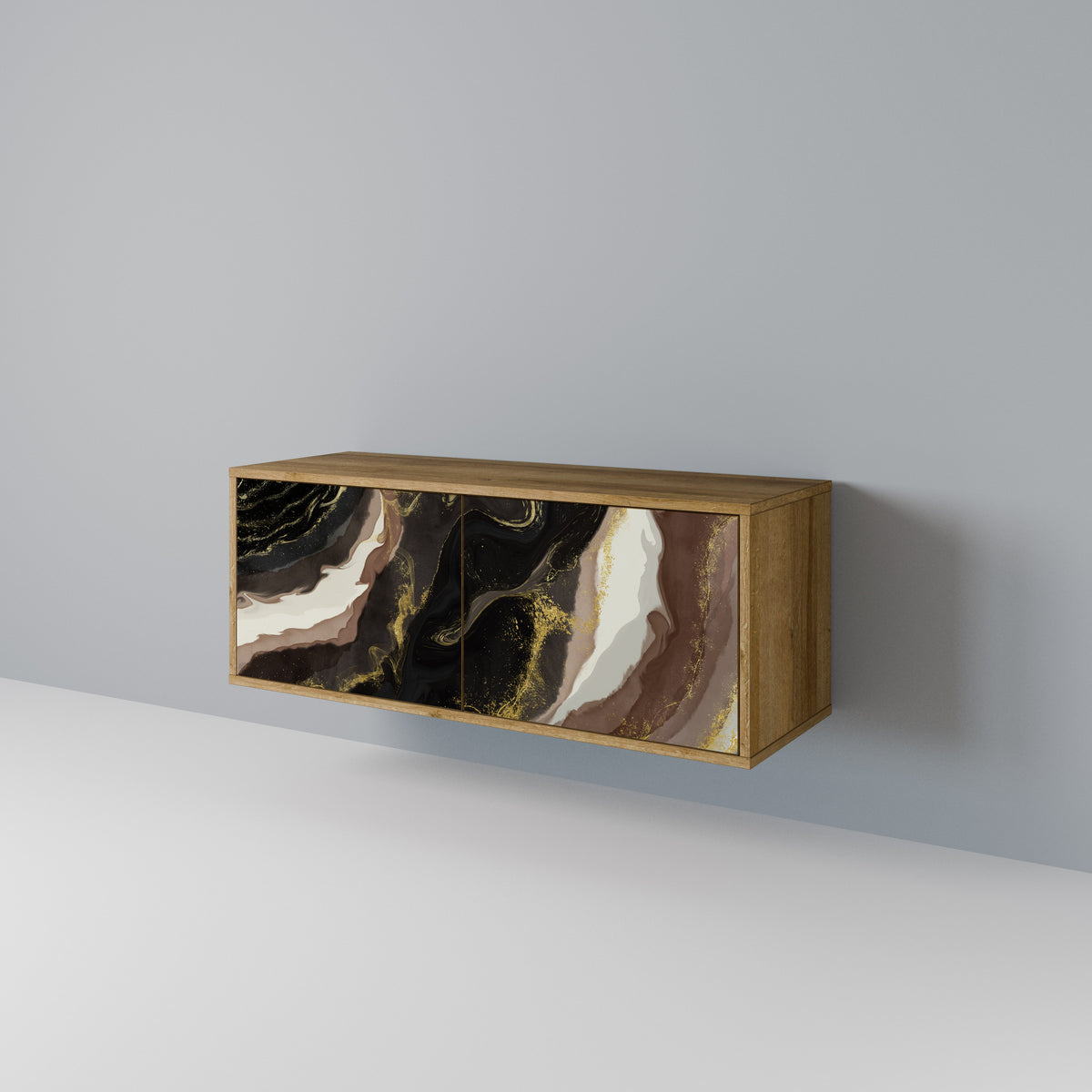 GOLD DUST Kompaktní dvoudveřový TV stolek