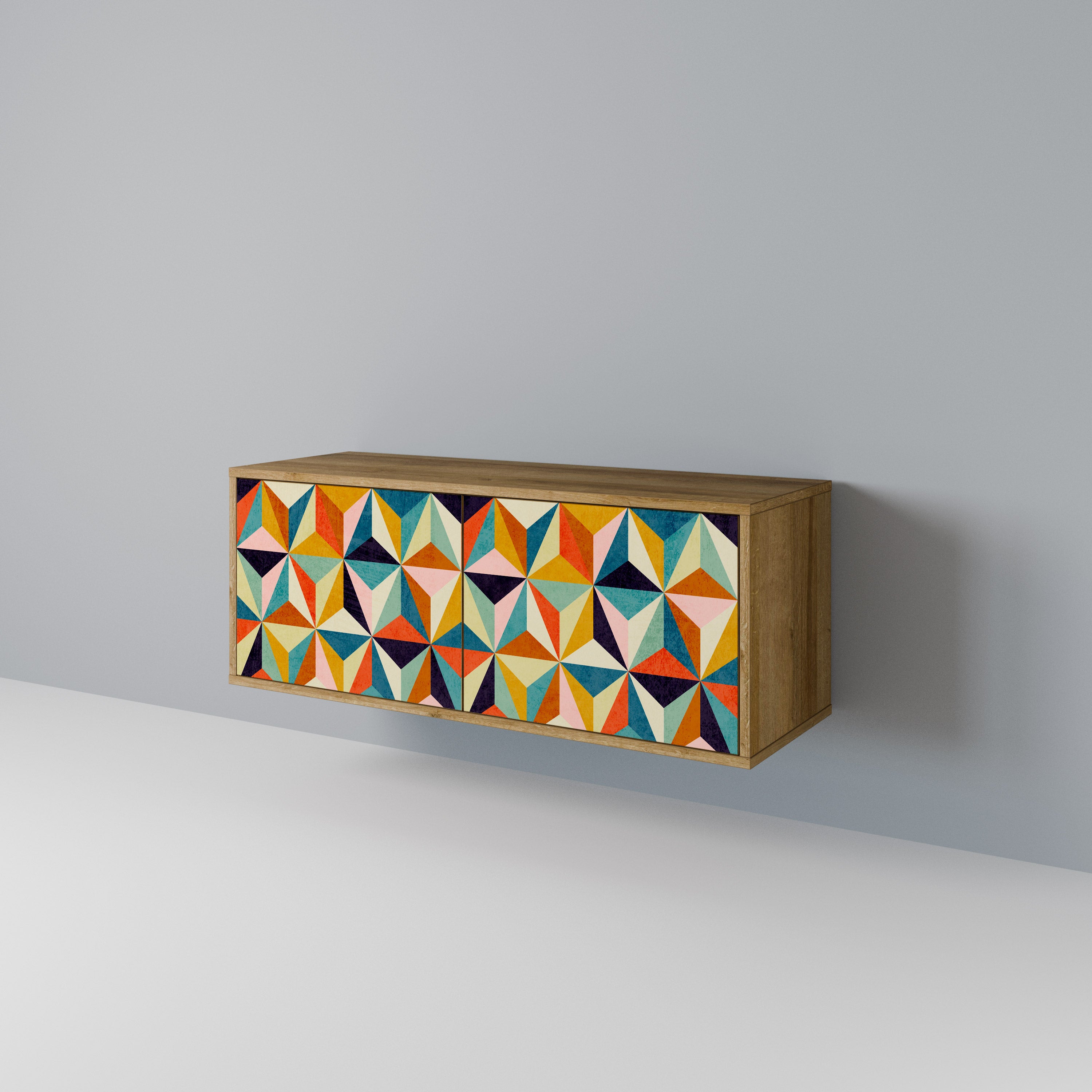 TESSELATE TREASURES Kompaktní dvoudveřový TV stolek