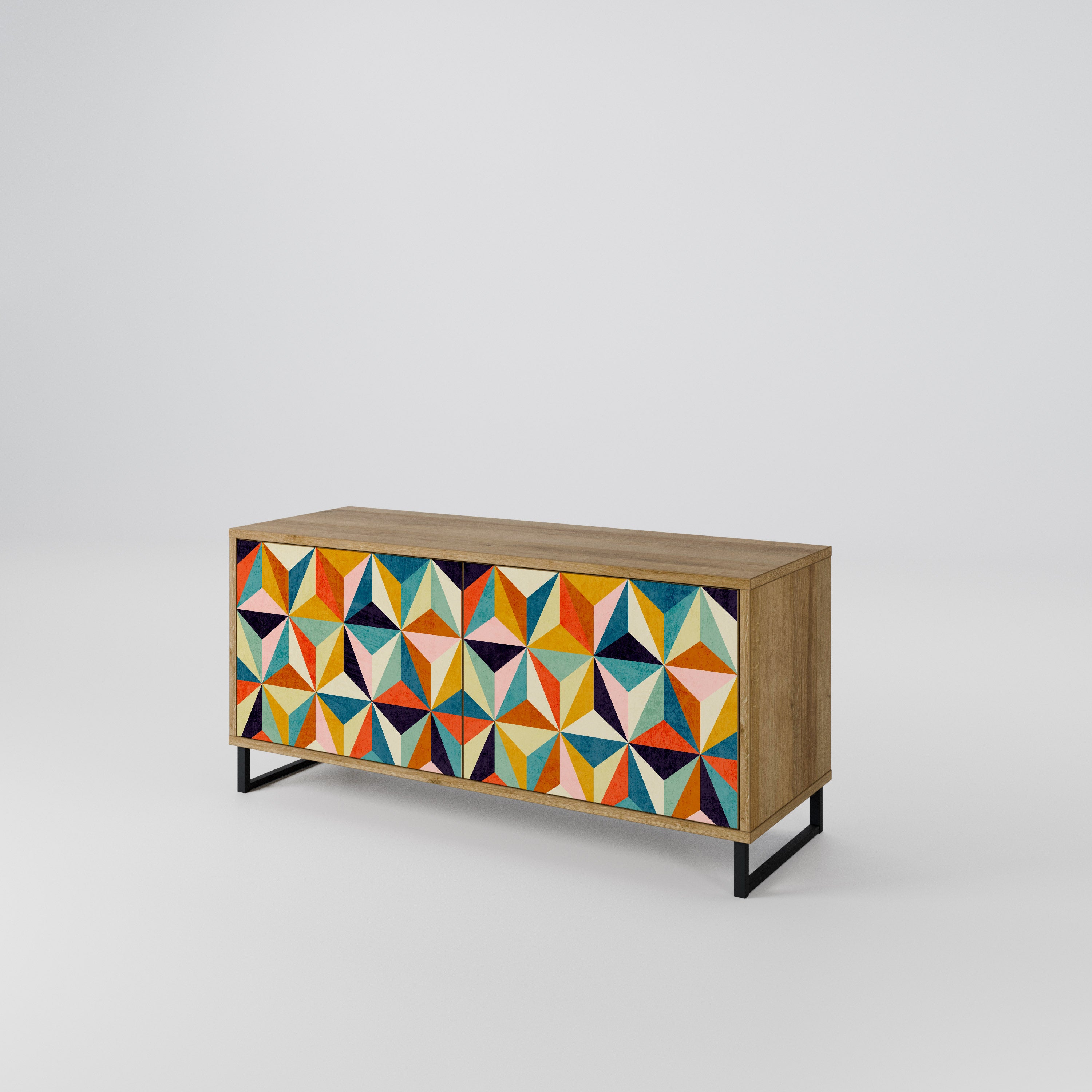 TESSELATE TREASURES Kompaktní dvoudveřový TV stolek