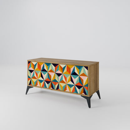 TESSELATE TREASURES Kompaktní dvoudveřový TV stolek