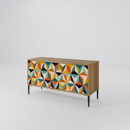 TESSELATE TREASURES Kompaktní dvoudveřový TV stolek