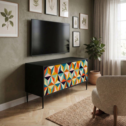 TESSELATE TREASURES Kompaktní dvoudveřový TV stolek