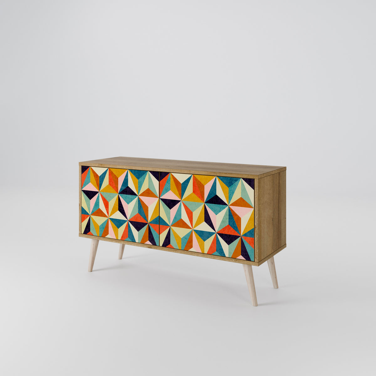 TESSELATE TREASURES Kompaktní dvoudveřový TV stolek